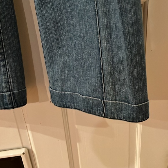 Cache size 12 blue high waist wide leg jeans Trouser style - Picture 14 of 16